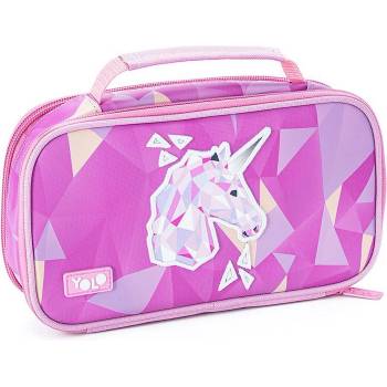 YOLO Несесер с дръжка YOLO 3D Unicorn - 2 ципа (121280-165-3)