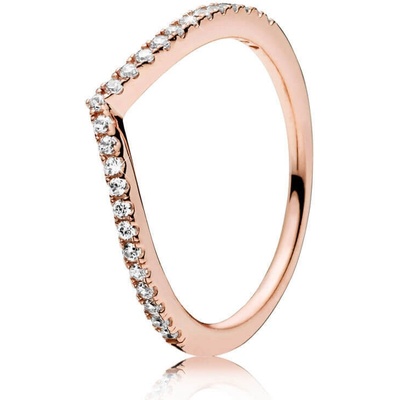 Pandora Bronzový prsten s kamínky Timeless 186316CZ