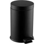 Dayco Metal Кош за отпадъци, с педал, метален, ø18 х 29 cm, 5 L, черен (0102B)