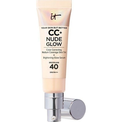IT Cosmetics Your Skin But Better CC + Nude Glow make-up pro rozjasnění pleti SPF40 Fair Light 32 ml