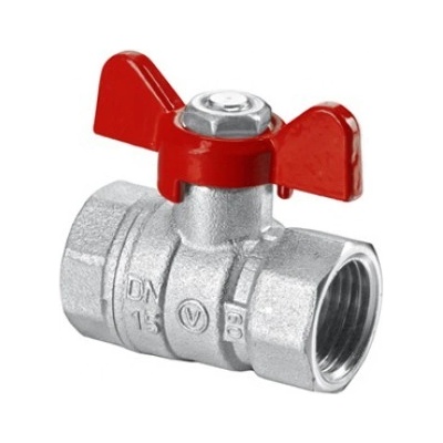 Kohout 3/4" s motýlkem, s vnitřními závity