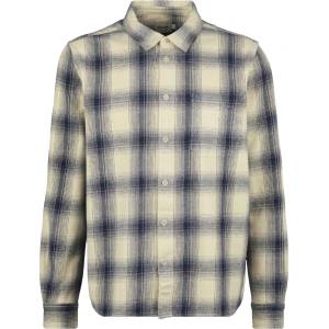 DEDICATED Мъжка риза с копчета Dedicated Shirt Rute Flannel Shadow Check Shirt - Rainy Day (033-2359-0212)