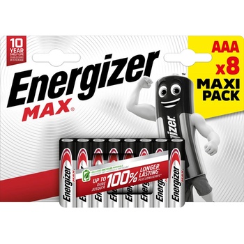 Energizer БАТЕРИЯ max aaa 1.5v 8 БРОЯ energizer max (437987)