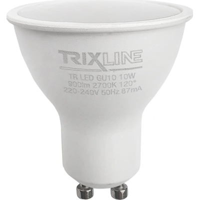 Trixline LED žárovka 10W 900lm GU10 teplá bílá