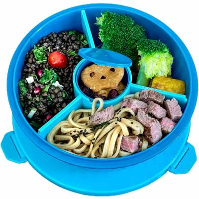 Obědový box POKE BOWL 1,06 l, modrá, plast, Yumbox
