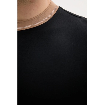 BOSS Памучна тениска boss в черно с изчистен дизайн 50531793 (50531793)