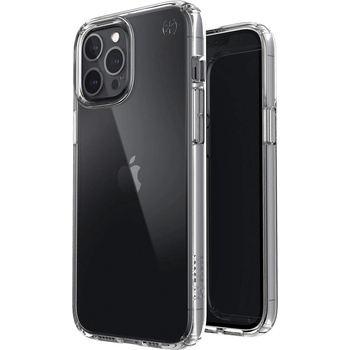 Speck Presidio Perfect Clear Case - удароустойчив хибриден кейс за iPhone 12 Pro Max (прозрачен)