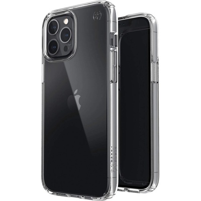 Speck Presidio Perfect Clear Case - удароустойчив хибриден кейс за iPhone 12 Pro Max (прозрачен)