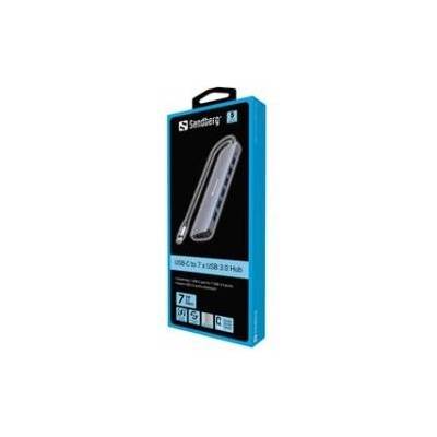 Sandberg SNB-136-40 USB-C към 7x USB-A (USB 3.0) хъб