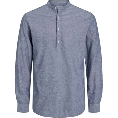Риза с дълъг ръкав Jack & jones Blend long sleeve shirt - Grey (Faded Denim)