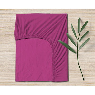 Ervi bavlna napínací prostěradlo fuchsia 180x200