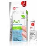 Eveline Cosmetics Cosmetics Nail Therapy Total Action Intensive Nail Hardener Nail Conditioner 8in1 12ml