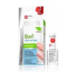 Eveline Cosmetics Cosmetics Nail Therapy Total Action Intensive Nail Hardener Nail Conditioner 8in1 12ml