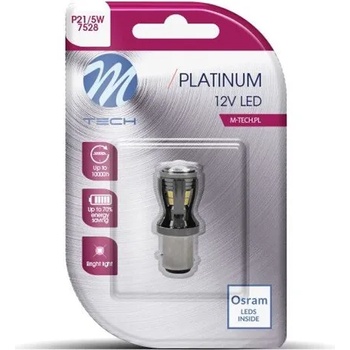 m-tech LED P21/5W BAY15D 14x2835SMD CANBUS White крушка к-т (LB821W-01B)