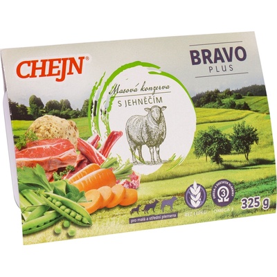 Chejn Bravo Plus s jehněčím 430 g