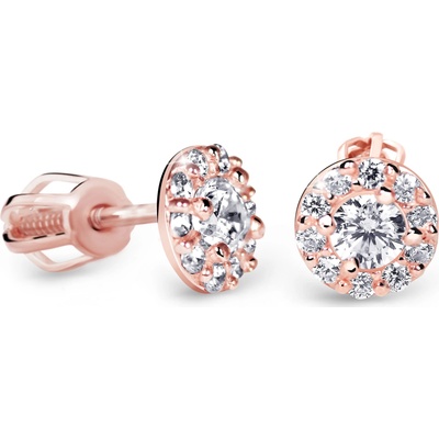 Cutie Jewellery - diamonds Náušnice DZ60167 na šroubek ze zlata s diamanty