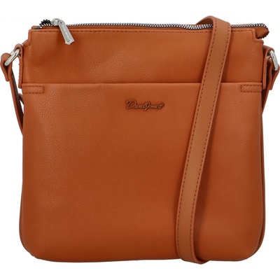 Jednoduchá dámská crossbody kabelka Erné hnědá