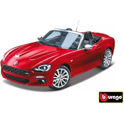 Bburago Plus Fiat 124 Spider BB18 21083R červená 1:24