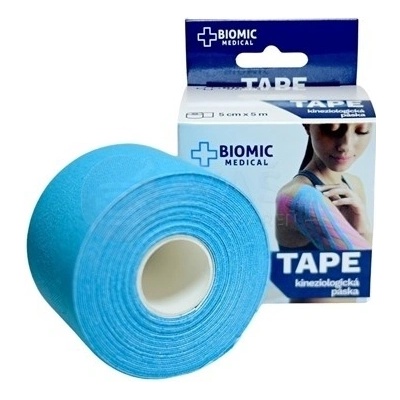 BIOMIC Tape kineziologická páska modrá 5cm x 5m