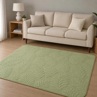 Takoy Koberec 120x170 vzor lístie zelený-HT-00408 | 120 x 170 cm