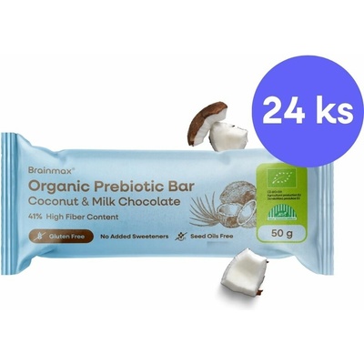 BrainMax® Organic Prebiotic Bar 24 x 50 g
