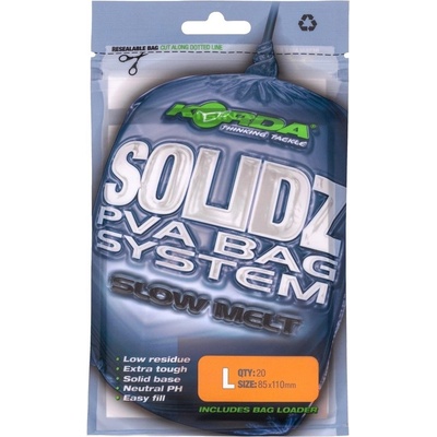 Korda PVA Vrecko Solidz Slow Melt PVA Bags L