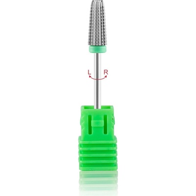 D-Nails Karbidový brúsny nástavec 5 v 1 Strieborný C Vysoká hrubosť 1ks