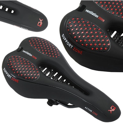 Active sedlo na bicykel komfortné gélové sedlo pohodlné mäkké MTB Cross