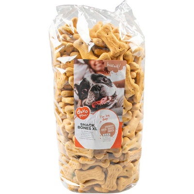 Duvoplus Snack bones XL- Вкусно лакомство/награда за кучета, бисквити във вид на кокалчета, 2 кг