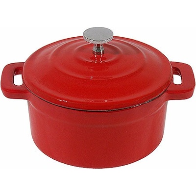 CONTACTO Rendlík litinový s pokličkou 0,25 l, červený 5731/105