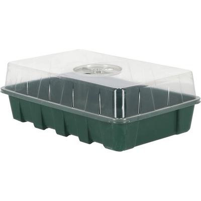 Skleník pro sazenice ECO, zelený 31x21x6cm, INDOOR|Esschert Design