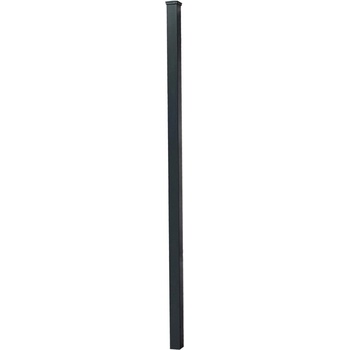 Hliníkový stĺpik pre dekoratívny plot na zabetón. antracit 7,6 x 7,6 x 240 cm