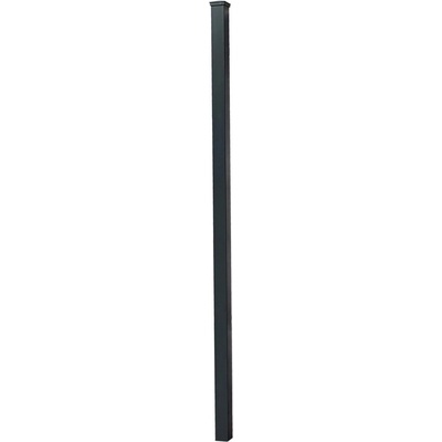 Hliníkový stĺpik pre dekoratívny plot na zabetón. antracit 7,6 x 7,6 x 240 cm