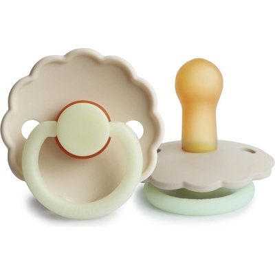 Frigg Daisy kaučuk cumlík Cream Night 1×1 ks