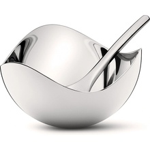 Georg Jensen Soľnička s lyžičkou Bloom