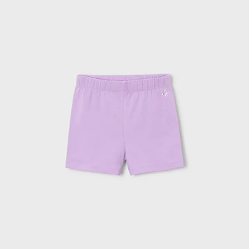 Image 1 of Mayoral Къси памучни панталони basic лилав цвят за мини момиче Mayoral