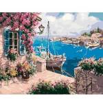 Smart Flamingo Creative set Flamingo Line Painting by numbers 40x50cm Landscape 3 (fys145)