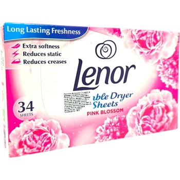 Lenor ароматизирани кърпички за сушилня и гардероби, Pink Blossom, 34 броя