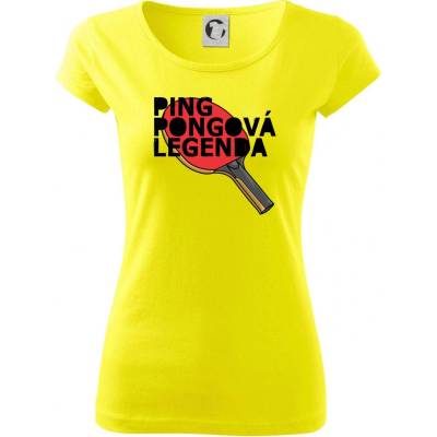 Ping Pongová legenda Pure dámske tričko Citrónová