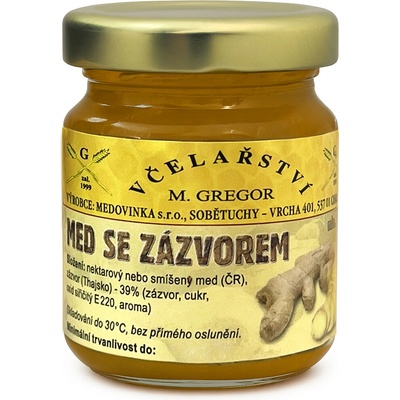 Včelařství Gregor Med se zázvorem 85 g