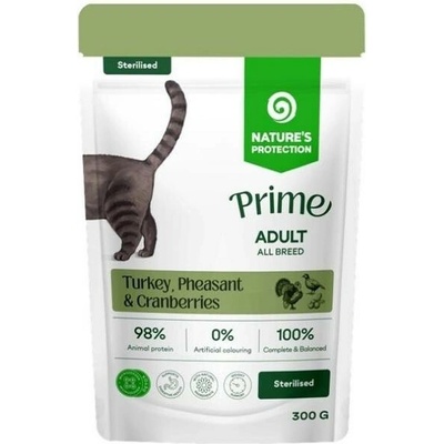 NATURE´S PROTECTION Cat Prime Sterilised krocan a bažant 300 g