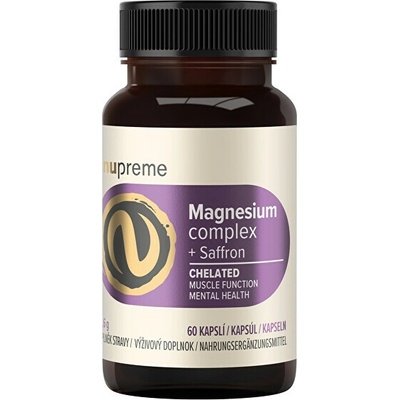 Nupreme Magnesium + šafrán chelát 60 kapsúl