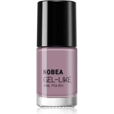 NOBEA Day-to-Day Gel-like Nail Polish lak na nehty s gelovým efektem odstín Thistle purple #N54 6 ml