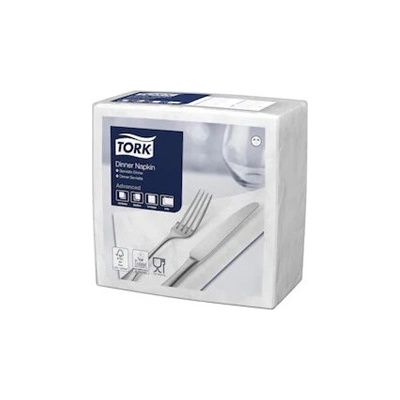 TORK Ubrousek na večeři bílý 39x39 cm dvouvrstvý 150 ks 478746/PAK