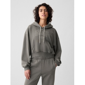 GAP Скъсен суитшърт с качулка GAP GAP | Siv | ЖЕНИ | S