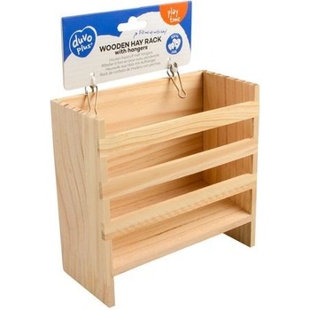 Duvo+ Závesný drevený stojan na seno 16,5 x 7,2 x 17,5 cm