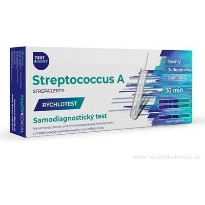 Test4Body rychlotest Streptococcus A domácí test strep hrdlo výsledek do 10 minut