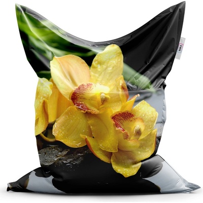 Sablio Sedací vak Žlté Orchideae 150x100 cm