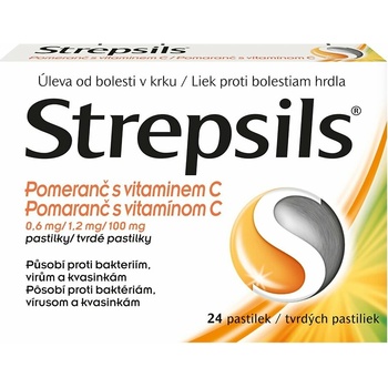 Strepsils Pomaranč s Vitamínom C pas.ord.24