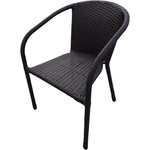 Bogdan Furniture Am Ратанов стол Вито кафяв